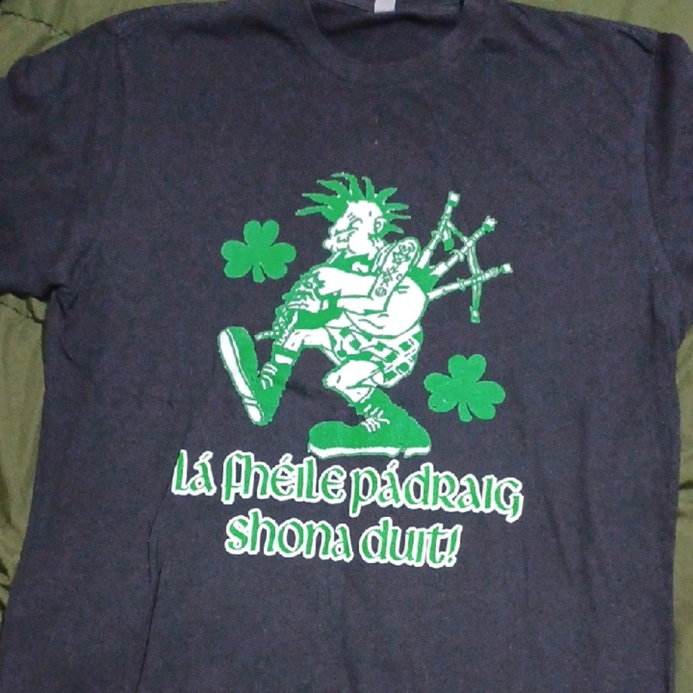 Black St. Patrick's Day Graphic T-Shirt